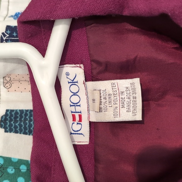 100% wool plum shirt blazer - Picture 2 of 3